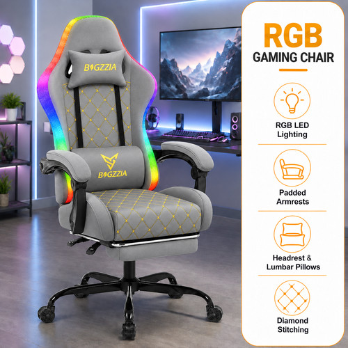 Rgb gaming chair - gaming, lights