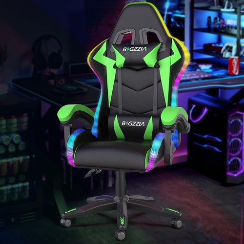 High back rgb gaming chair - high,