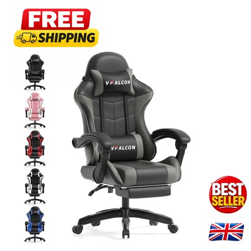 Luxury grey gaming chair with - grey,